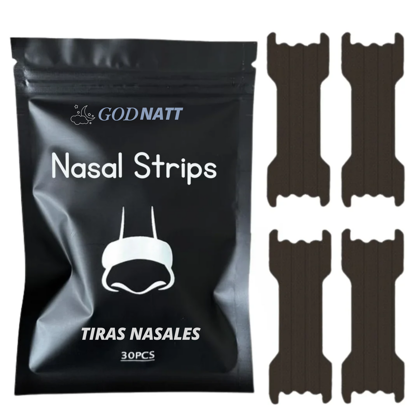 GodNatt™- Tiras Nasales Antironquidos 30 unidades