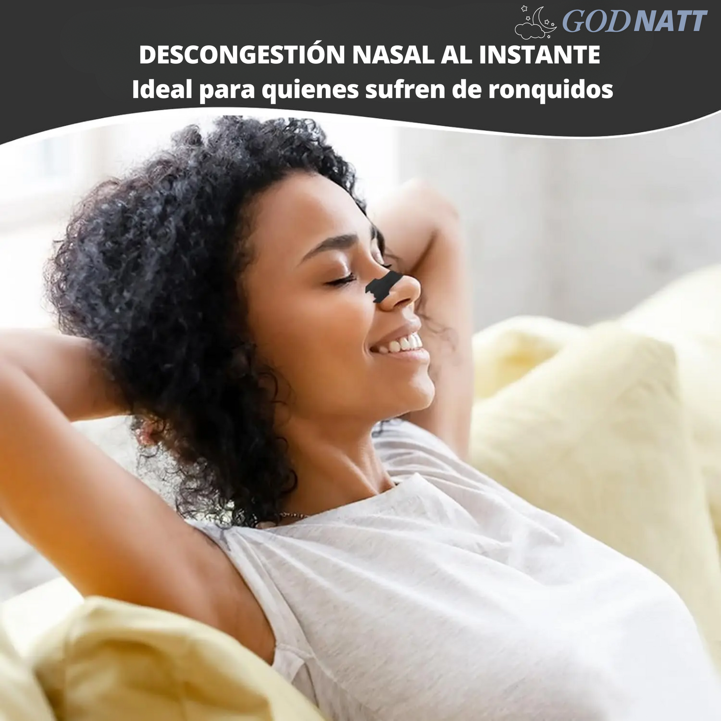 GodNatt™- Tiras Nasales Antironquidos 30 unidades