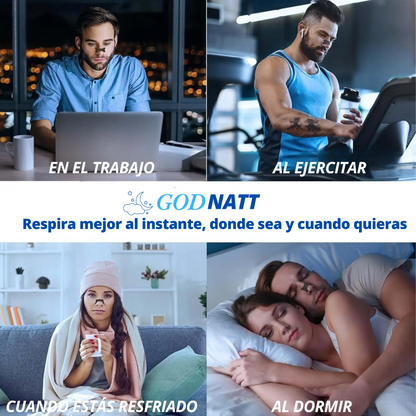GodNatt™- Tiras Nasales Antironquidos 30 unidades