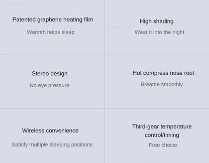 Xiaomi -Antifaz para dormir con calefacción, relajante, para dormir,