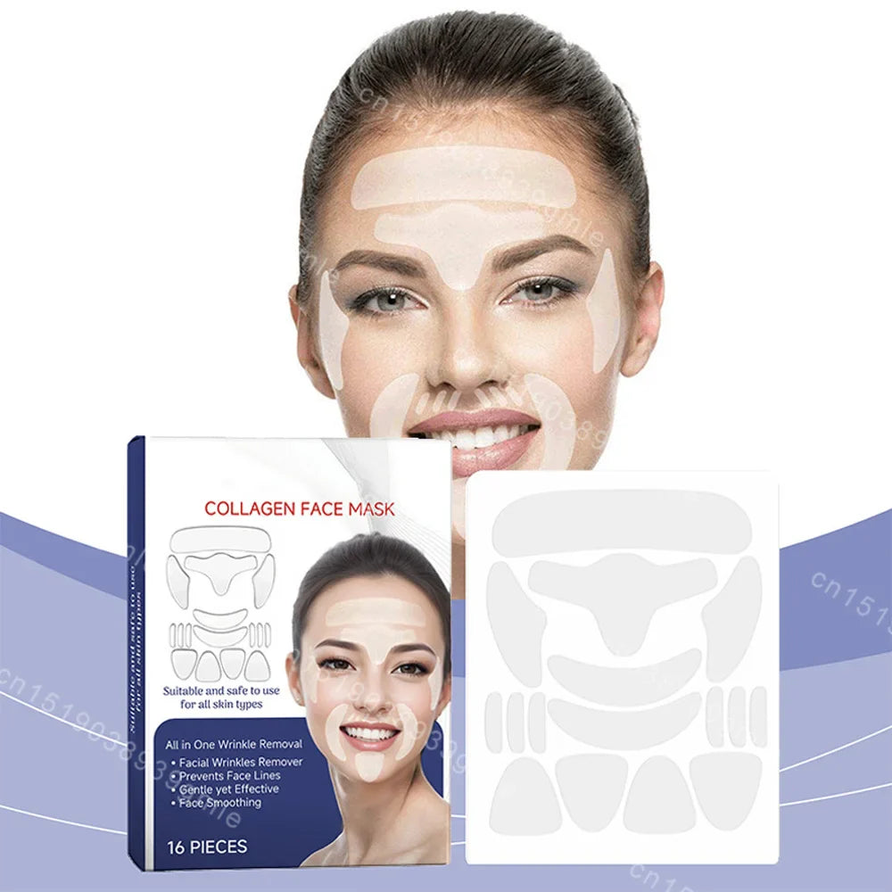 GodNatt- 16 Uds parches de silicona reutilizables contra arrugas del sueño