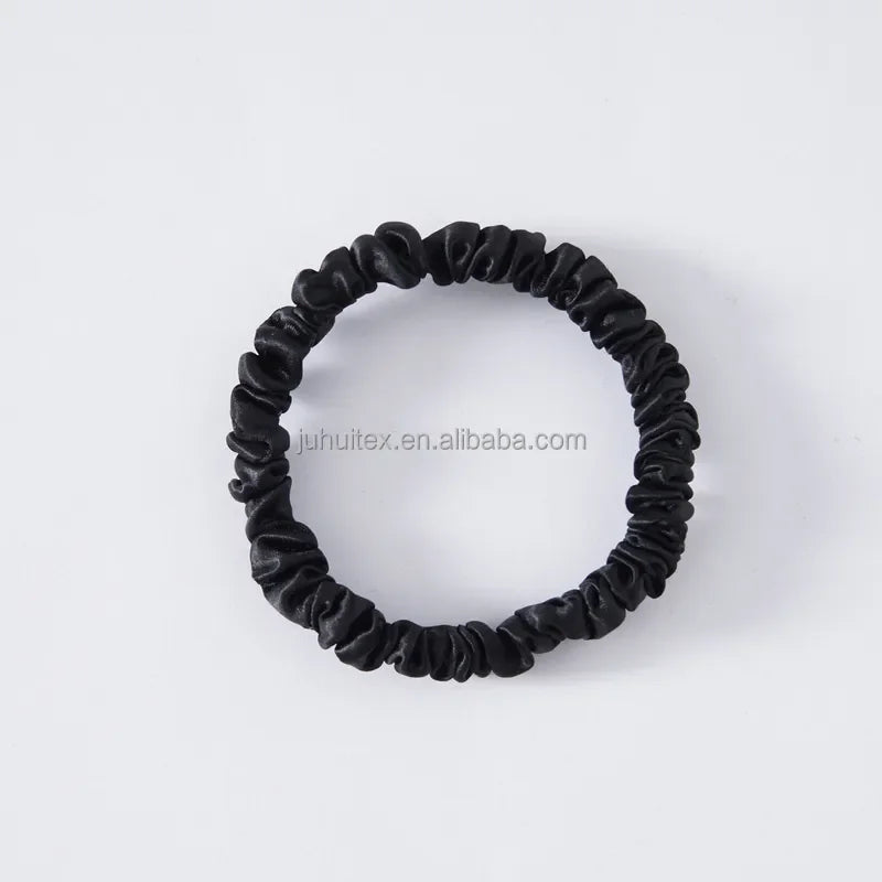 GodNatt - Colet de Seda Mulberry de 1 cm - Scrunchie de seda 6 unidades