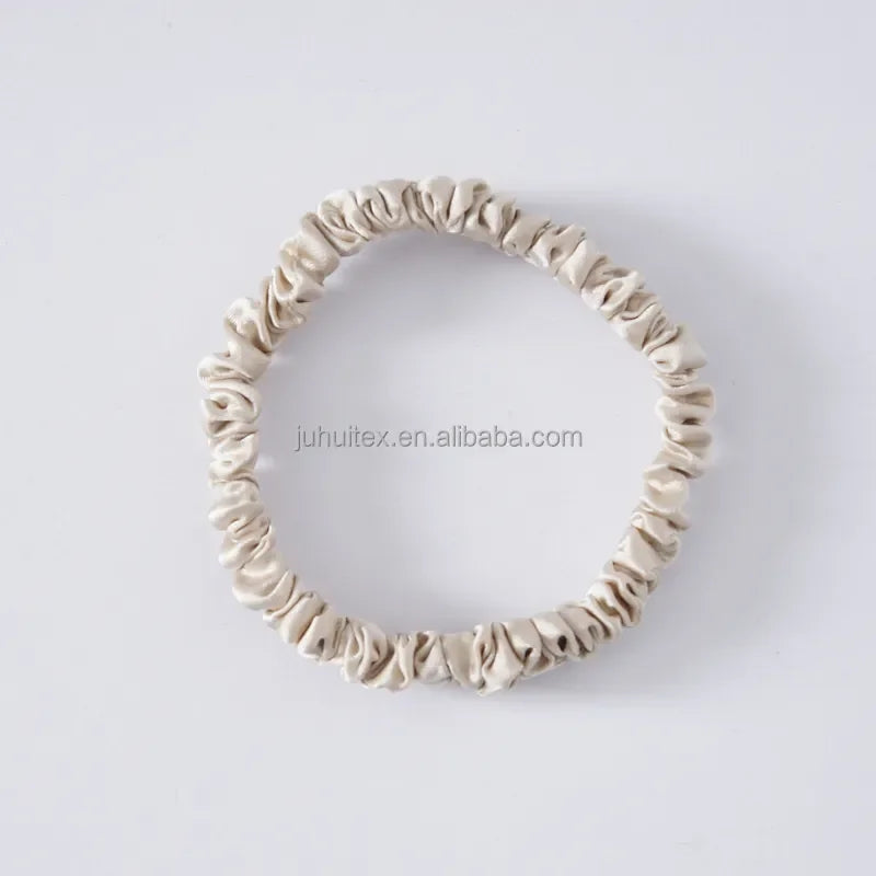 GodNatt - Colet de Seda Mulberry de 1 cm - Scrunchie de seda 6 unidades