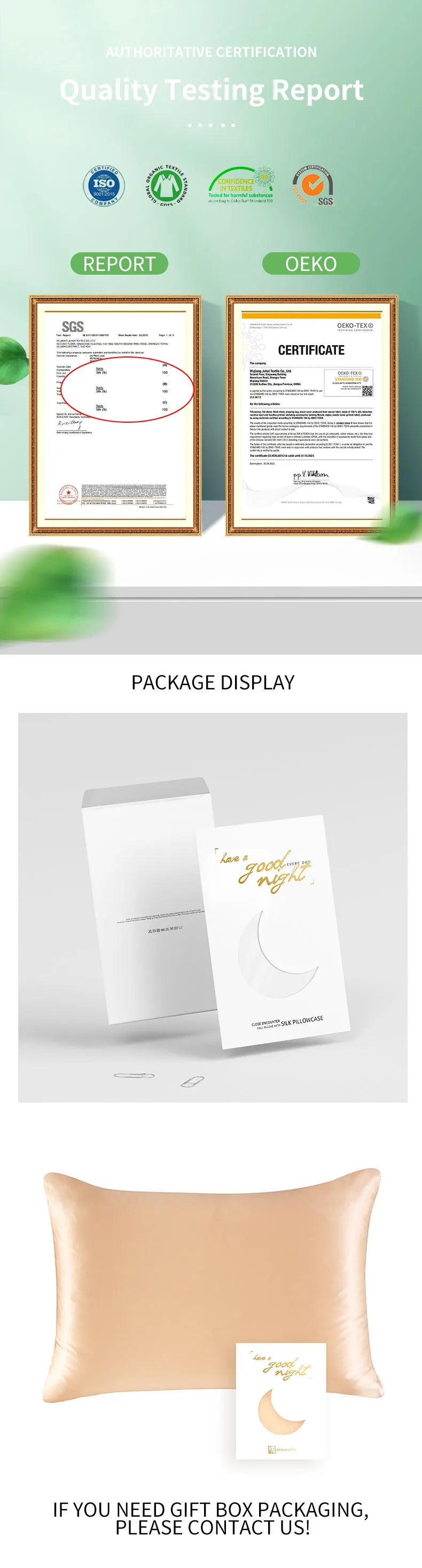 Godnatt- Funda de Seda 100% Mulberry de 19 Mommes Una Cara