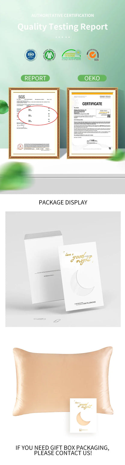 Godnatt- Funda de Seda 100% Mulberry de 19 Mommes Una Cara