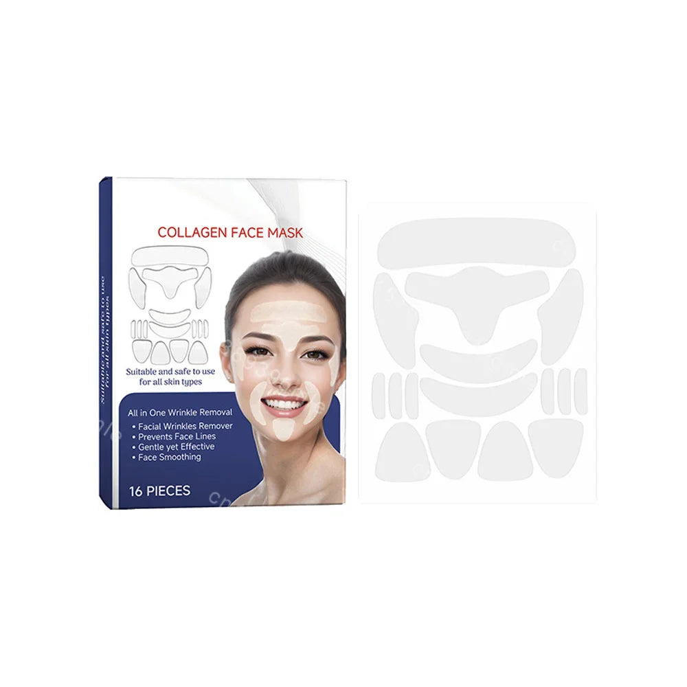 GodNatt- 16 Uds parches de silicona reutilizables contra arrugas del sueño