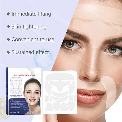 GodNatt- 16 Uds parches de silicona reutilizables contra arrugas del sueño