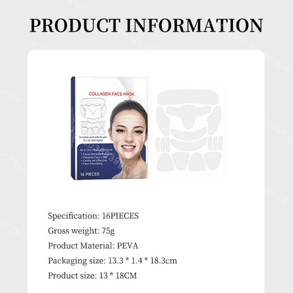 GodNatt- 16 Uds parches de silicona reutilizables contra arrugas del sueño