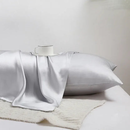 GodNatt- Funda de Seda 100% Mulberry de 22 Mommes Doble Cara