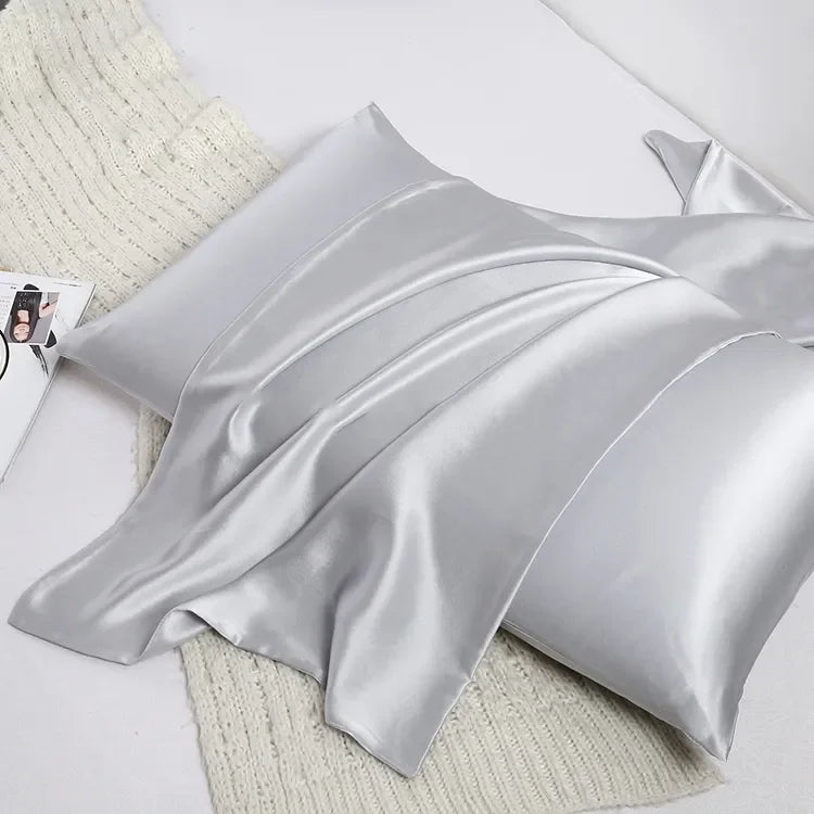 GodNatt- Funda de Seda 100% Mulberry de 22 Mommes Doble Cara