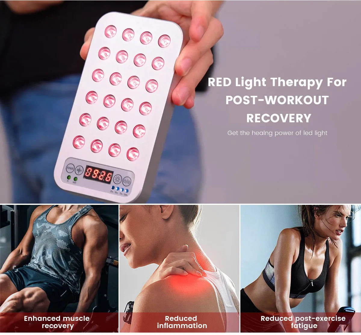 Godnatt- Terapia de Luz Roja Inalámbrico Portátil